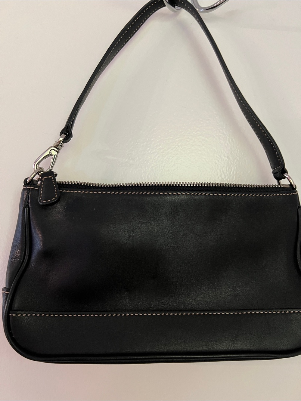 Coach Y2K Vintage Demi Hampton black leather mini bag NO HANG TAG